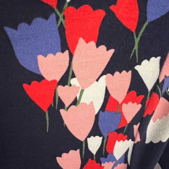 Boden Navy Floral Wrap Dress – Size 10 Petite - Picture 4 of 4